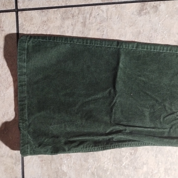 🦋🏵️🦋Wrangler Green Corduroy Flared Pants Size 14×34 - Picture 7 of 14